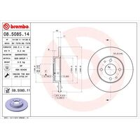 Brembo Front Brake Rotors Set 08.5085.11