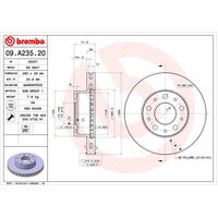 Brembo Front Brake Rotors Set 09.A235.20