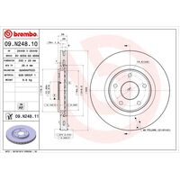 Brembo Front Brake Rotors Set 09.N248.11