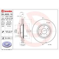 Brembo Front Brake Rotors Set 09.A532.11