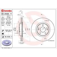 Brembo Front Brake Rotors Set 09.D428.11