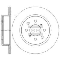 HiQ Rear Brake Rotors Set SD6202