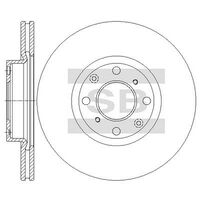 HiQ Front Brake Rotors Set SD4161