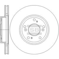HiQ Front Brake Rotors Set SD4124