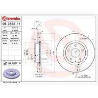 Brembo Front Brake Rotors Set 09.C652.11