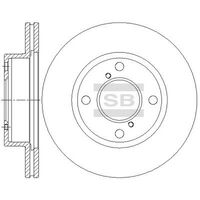 HiQ Front Brake Rotors Set SD4805