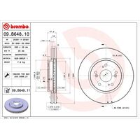 Brembo Front Brake Rotors Set 09.B648.11