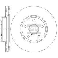 HiQ Front Brake Rotors Set SD4711