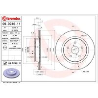 Brembo Front Brake Rotors Set 09.D246.11