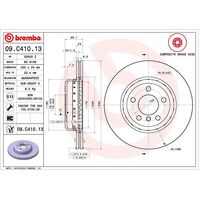 Brembo Front Brake Rotors Set 09.C410.13