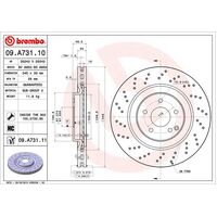 Brembo Rear Brake Rotors Set 09.A731.11