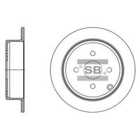 HiQ Rear Brake Rotors Set SD4092