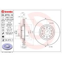 Brembo Front Brake Rotors Set 09.9772.11