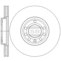 HiQ Front Brake Rotors Set SD5112