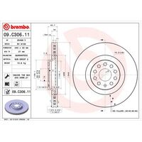 Brembo Front Brake Rotors Set 09.C306.11
