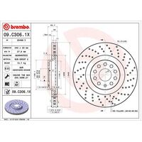 Brembo Front Brake Rotors Set 09.C306.1X