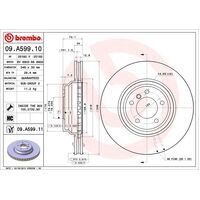Brembo Front Brake Rotors Set 09.A599.11