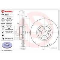 Brembo Front Brake Rotors Set 09.9922.11