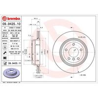 Brembo Rear Brake Rotors Set 09.9425.11