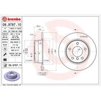 Brembo Rear Brake Rotors Set 08.9787.11