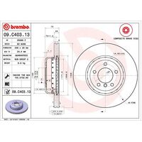 Brembo Front Brake Rotors Set 09.C403.13