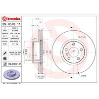 Brembo Front Brake Rotors Set 09.B570.11