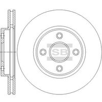 HiQ Front Brake Rotors Set SD4436