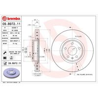 Brembo Front Brake Rotors Set 09.B972.11