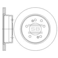 HiQ Rear Brake Rotors Set SD3043