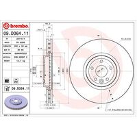 Brembo Front Brake Rotors Set 09.D064.11