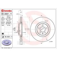 Brembo Front Brake Rotors Set 09.D251.11