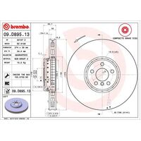 Brembo Front Brake Rotors Set 09.D895.13