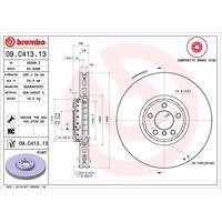 Brembo Front Brake Rotors Set 09.C413.13