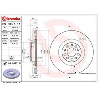 Brembo Front Brake Rotors Set 09.C497.11