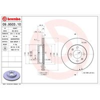 Brembo Front Brake Rotors Set 09.9503.10