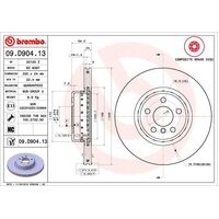 Brembo Front Brake Rotors Set 09.D904.13