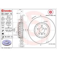 Brembo Front Brake Rotors Set 09.C407.13