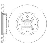 HiQ Front Brake Rotors Set SD5505
