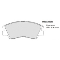 Malko Front Brake Pads Set MB1113.1285 DB1113