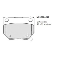 Malko Rear Brake Pads Set MB1220.1313 DB1220