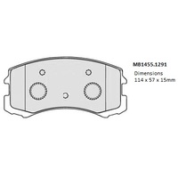 Malko Front Brake Pads Set MB1455.1291 DB1455