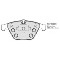 Malko Front Brake Pads Set MB1498.1345 DB1498