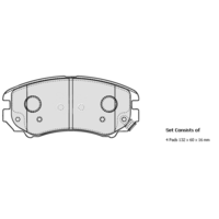 Malko Front Brake Pads Set MB1504.1098 DB1504