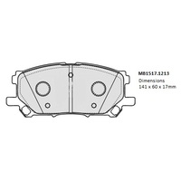 Malko Front Brake Pads Set MB1517.1213 DB1517
