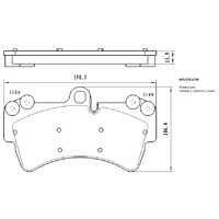 Malko Front Brake Pads Set MB1676.1298 DB1676