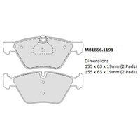 Malko Front Brake Pads Set MB1856.1191 DB1856