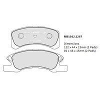 Malko Front Brake Pads Set MB1912.1267 DB1912