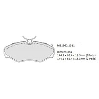 Malko Front Brake Pads Set MB1962.1311 DB1962