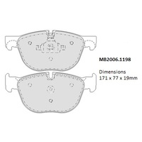 Malko Front Brake Pads Set MB2006.1198 DB2006