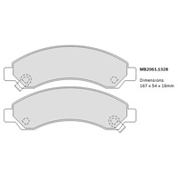 Malko Front Brake Pads Set MB2061.1328 DB2061